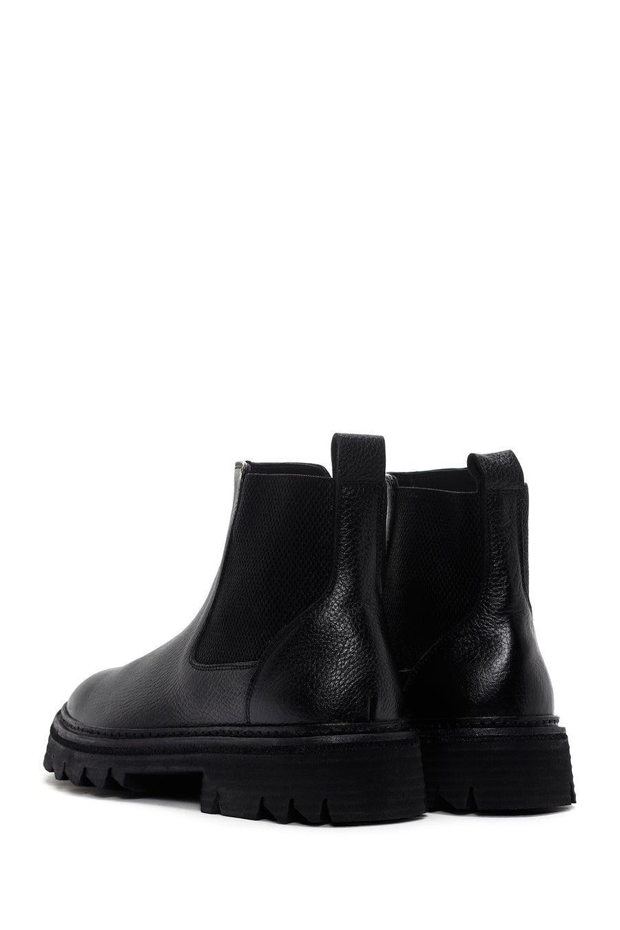 Men's Black Leather Chelsea Boots