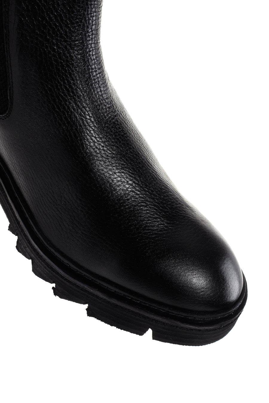 Men's Black Leather Chelsea Boots