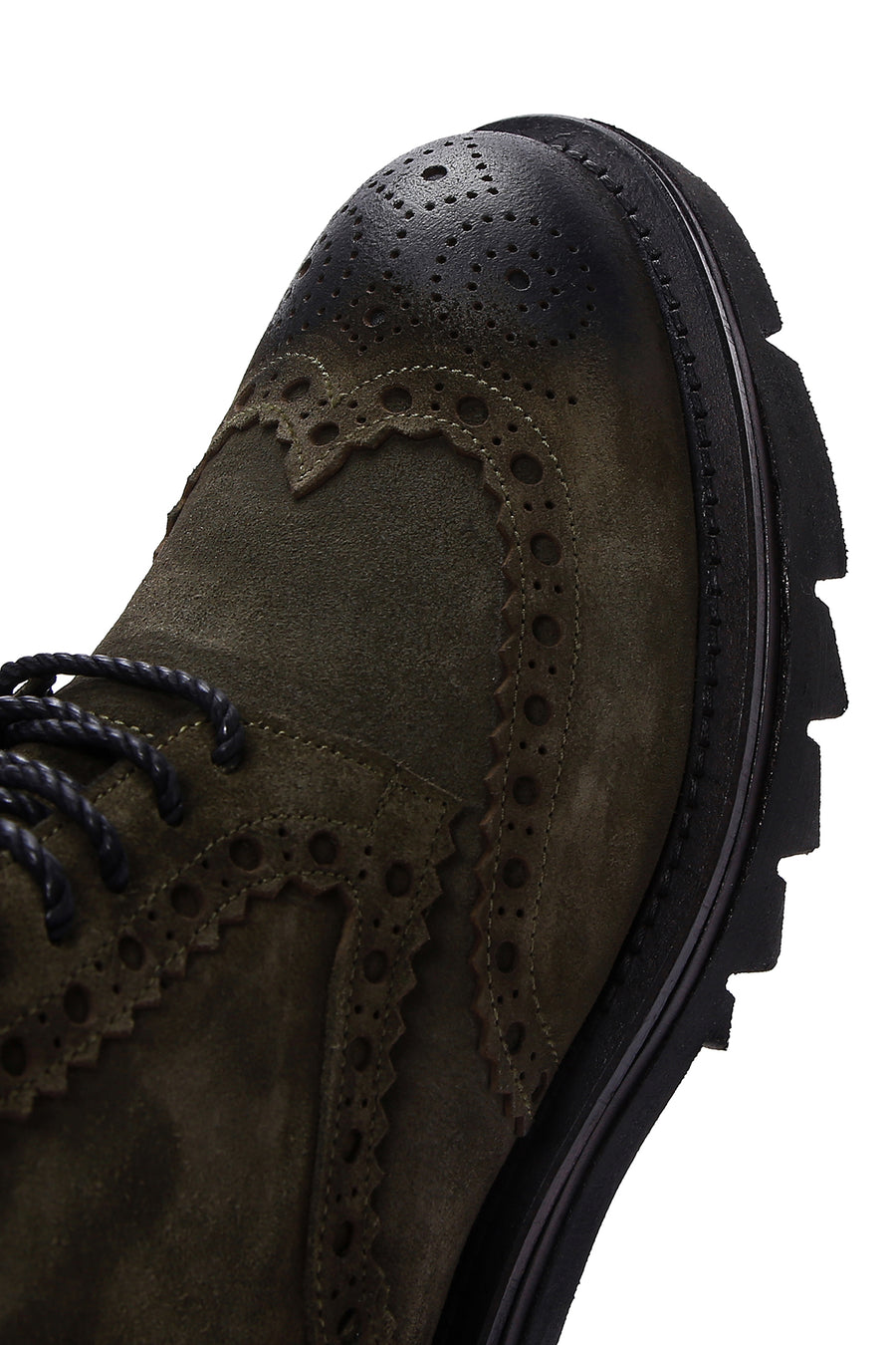 Men's Khaki Suede Leather Zippered Boots