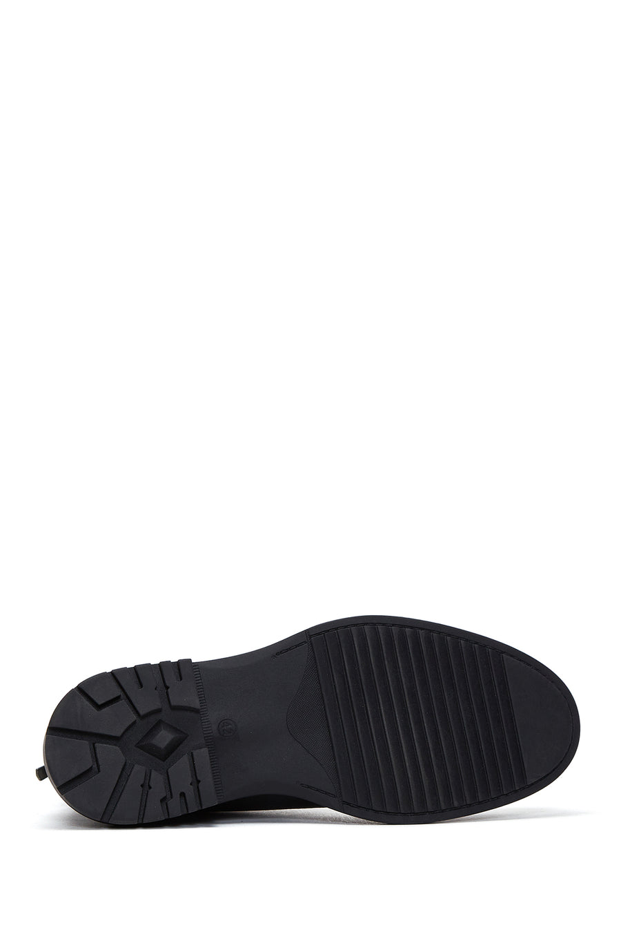 Men's Black Leather Zippered Casual Boots