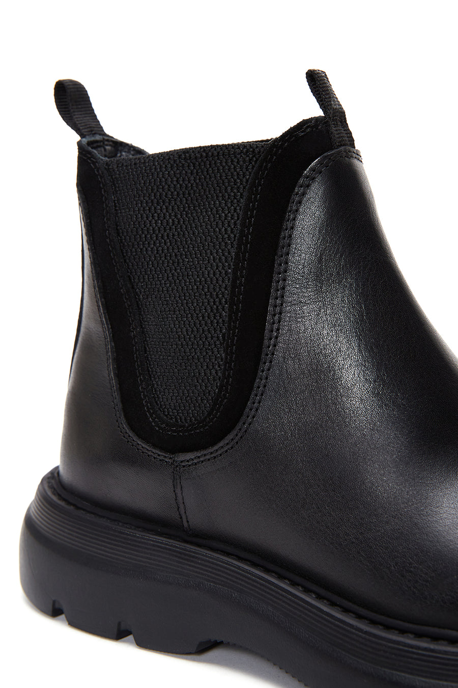 Men's Black Leather Casual Boots