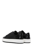 Men's Black Leather Thick Soled Sneaker | Derimod