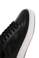 Men's Black Leather Thick Soled Sneaker | Derimod