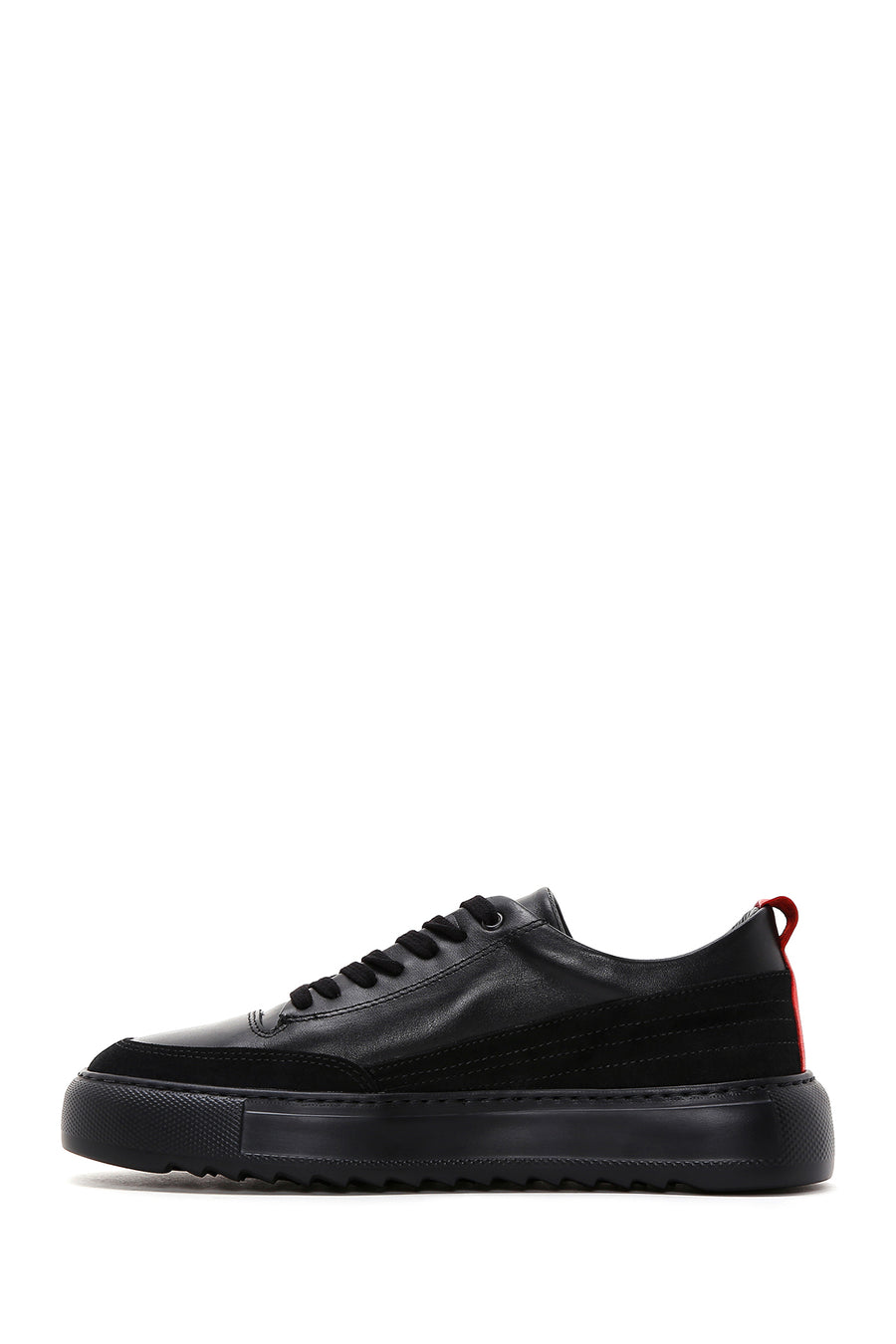 Men's Black Leather Sneaker