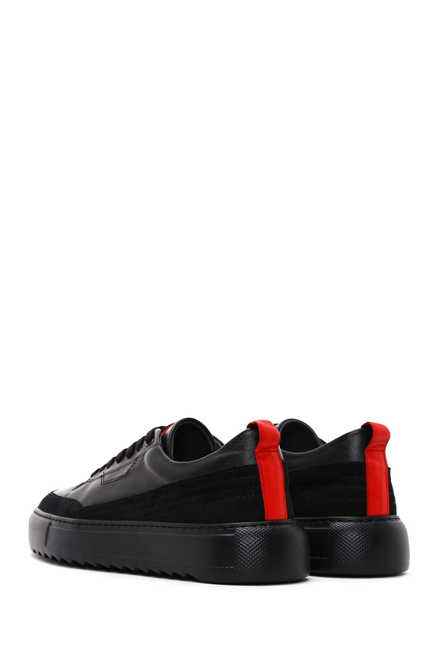 Men's Black Leather Sneaker