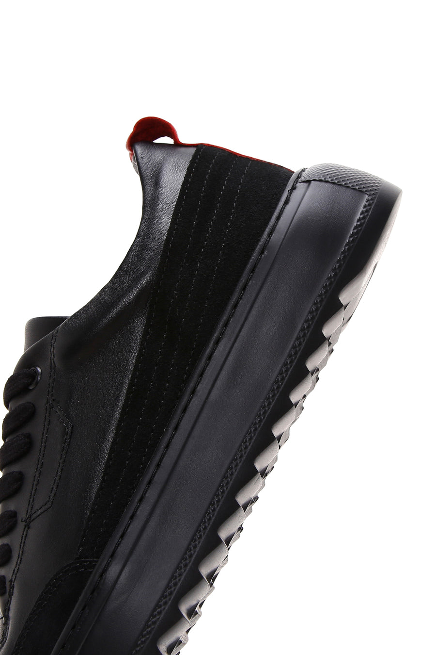 Men's Black Leather Sneaker