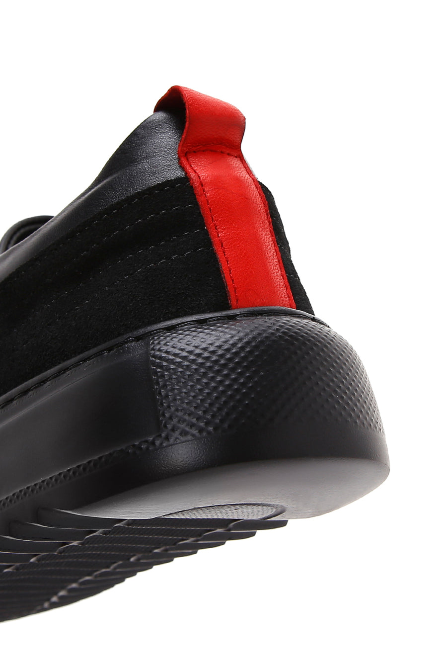 Men's Black Leather Sneaker