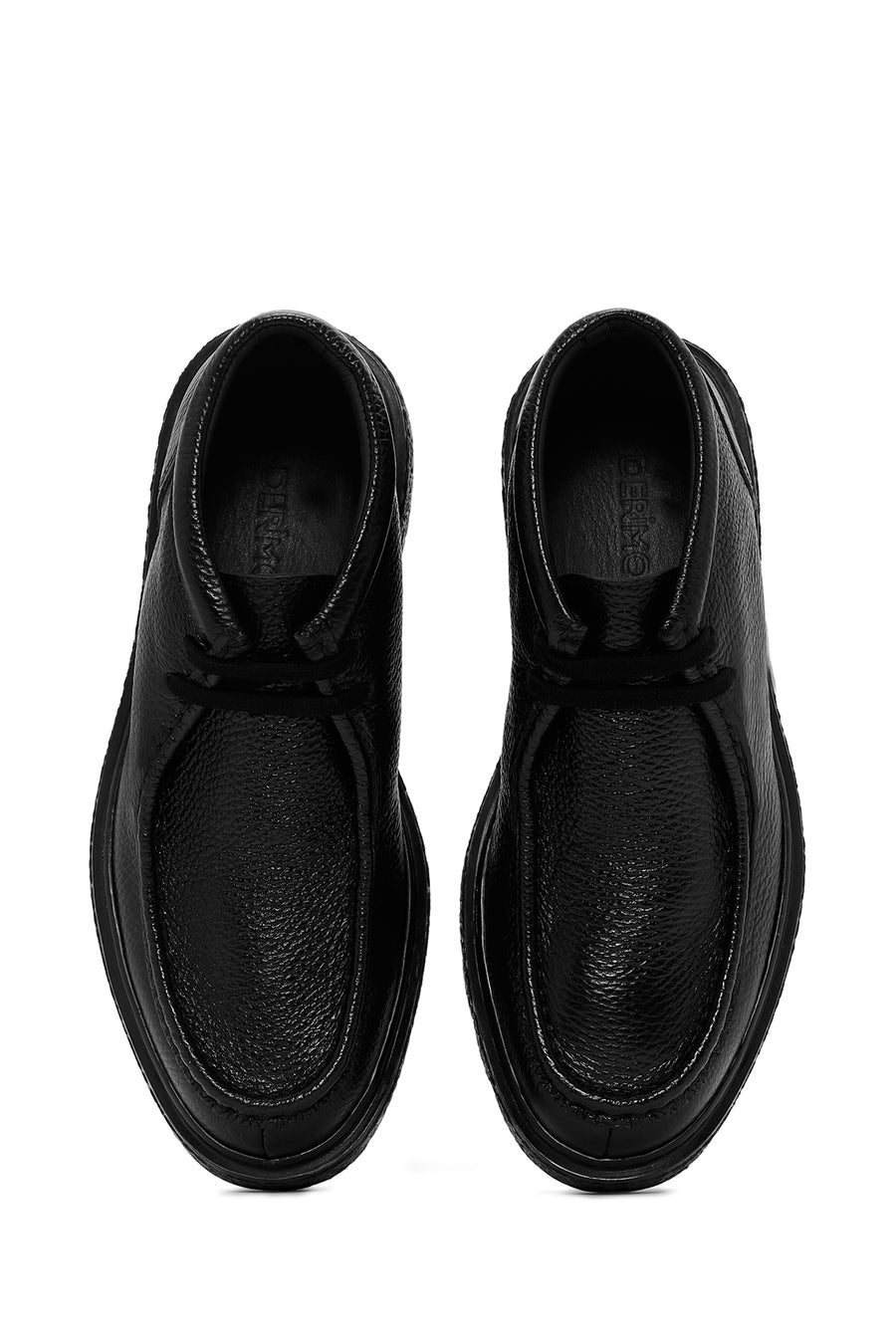 Men's Black Leather Casual Boots