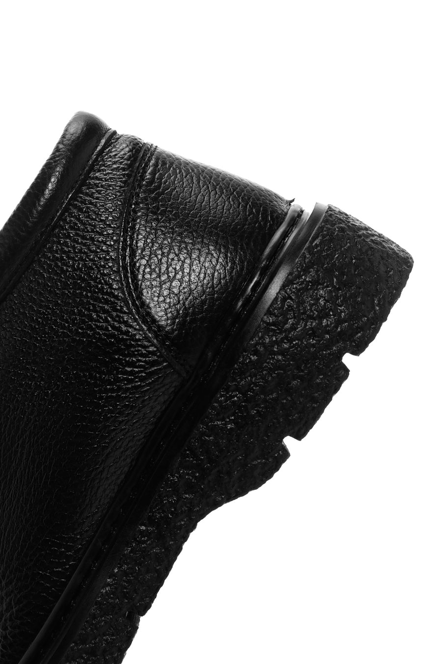 Men's Black Leather Casual Boots
