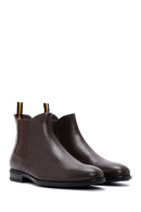 Men's Brown Leather Chelsea Boots | Derimod