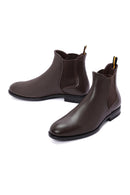 Men's Brown Leather Chelsea Boots | Derimod