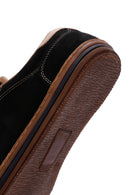 Men's Black Nubuck Leather Sneaker | Derimod