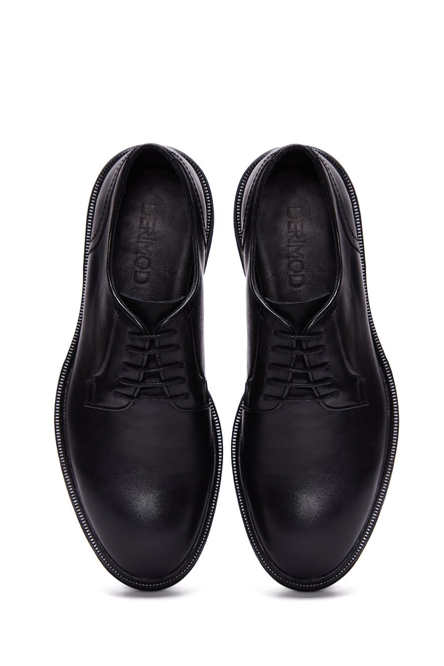 Men's Black Leather Casual Shoes