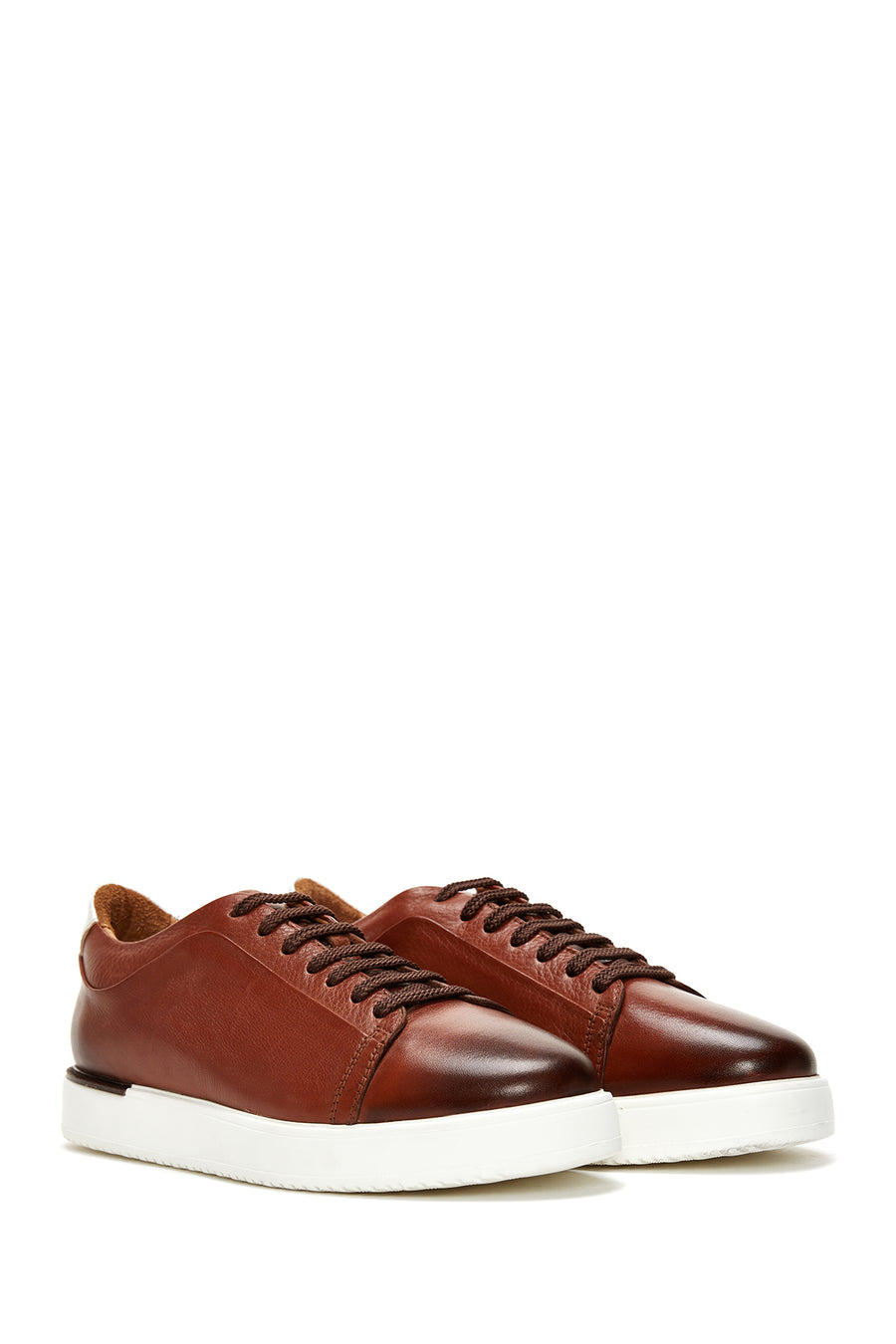 Men's Tan Leather Sneaker