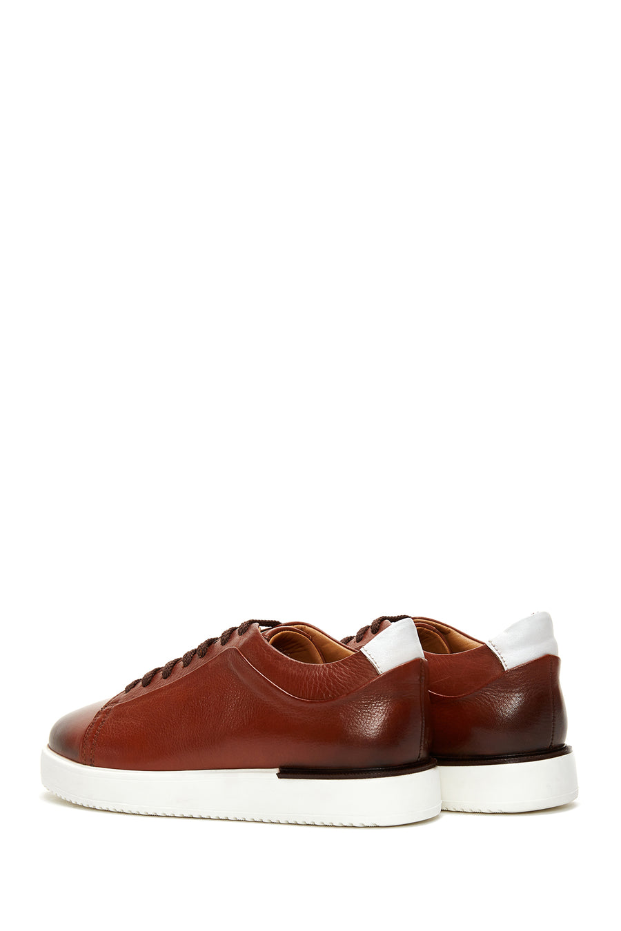 Men's Tan Leather Sneaker
