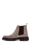 Men's Mink Suede Leather Chelsea Boots | Derimod