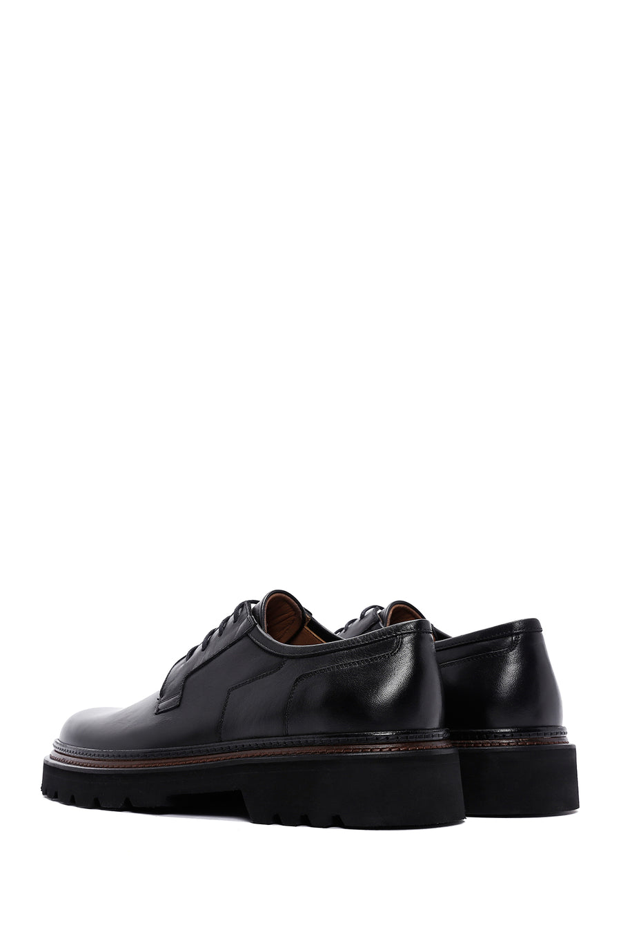 Men's Black Leather Casual Shoes