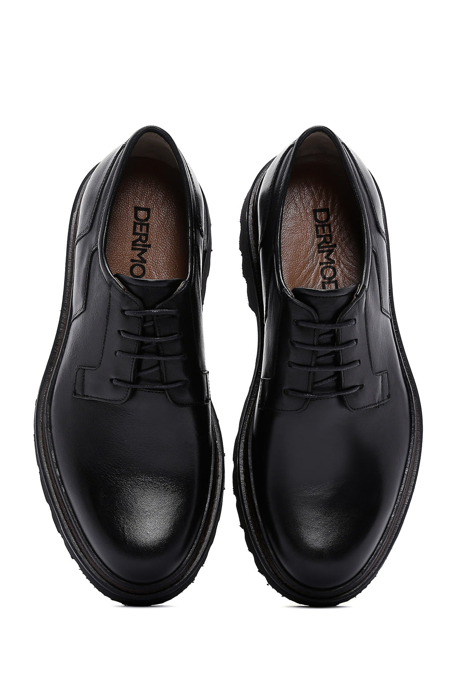 Men's Black Leather Casual Shoes