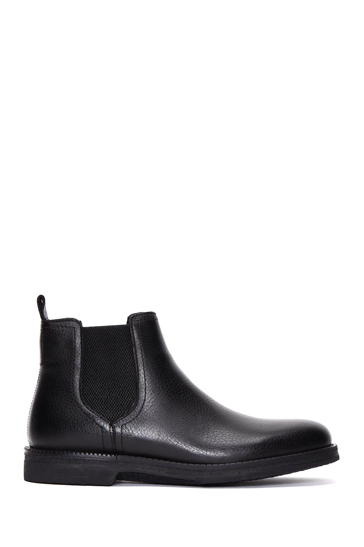 Men's Black Leather Chelsea Boots 23WFD6603FT | Derimod