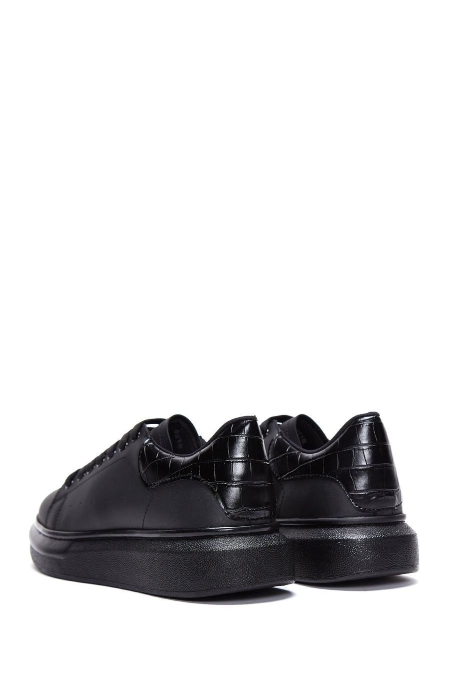 Erkek Siyah Kalın Tabanlı Sneaker