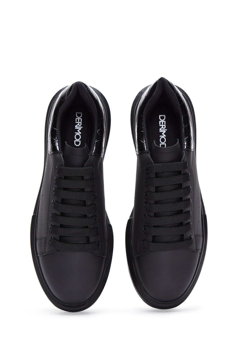 Erkek Siyah Kalın Tabanlı Sneaker