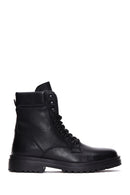 Men's Black Leather Casual Boots | Derimod