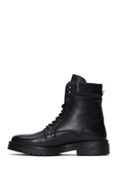 Men's Black Leather Casual Boots | Derimod