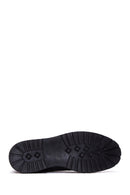 Men's Black Leather Casual Boots | Derimod