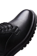 Men's Black Leather Casual Boots | Derimod