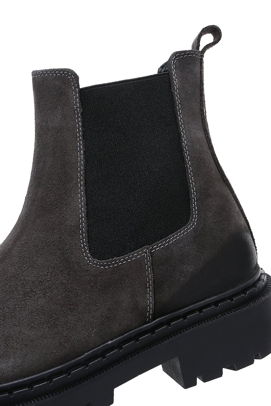 Men's Gray Leather Boots