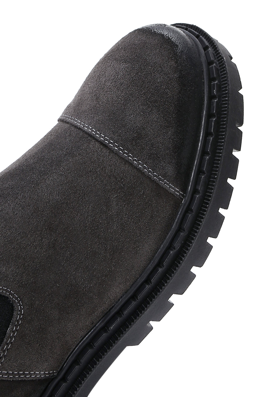 Men's Gray Leather Boots