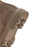 Men's Beige Leather Boots | Derimod