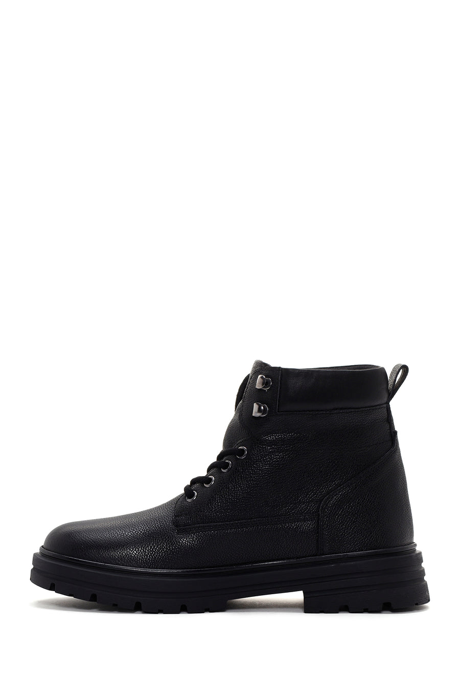 Men's Black Casual Leather Boots