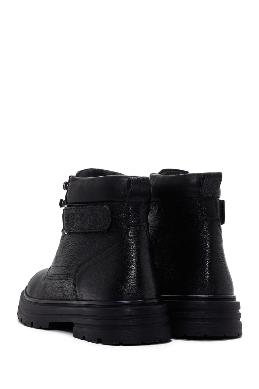 Men's Black Casual Leather Boots