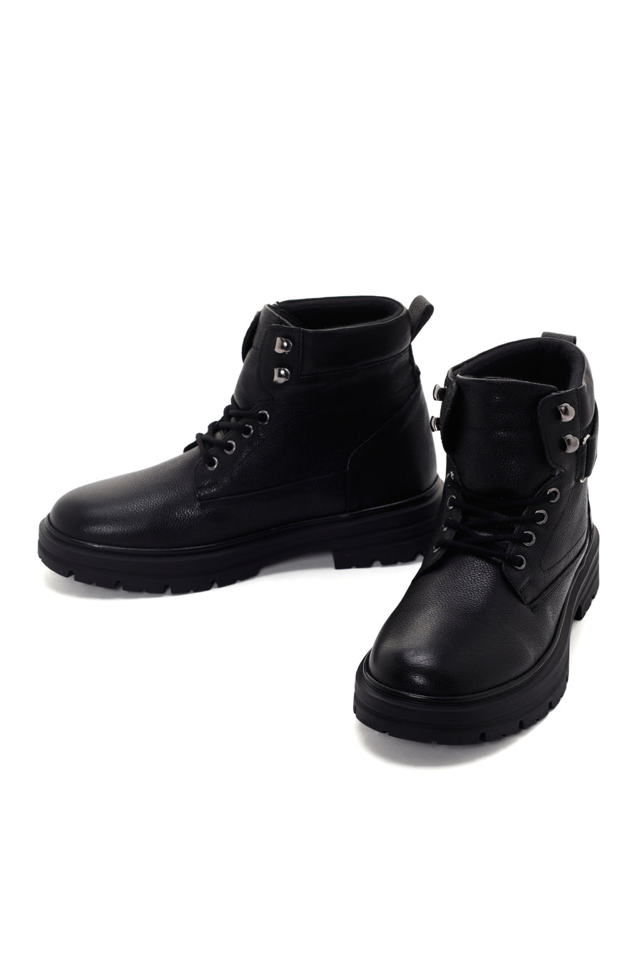 Men's Black Casual Leather Boots