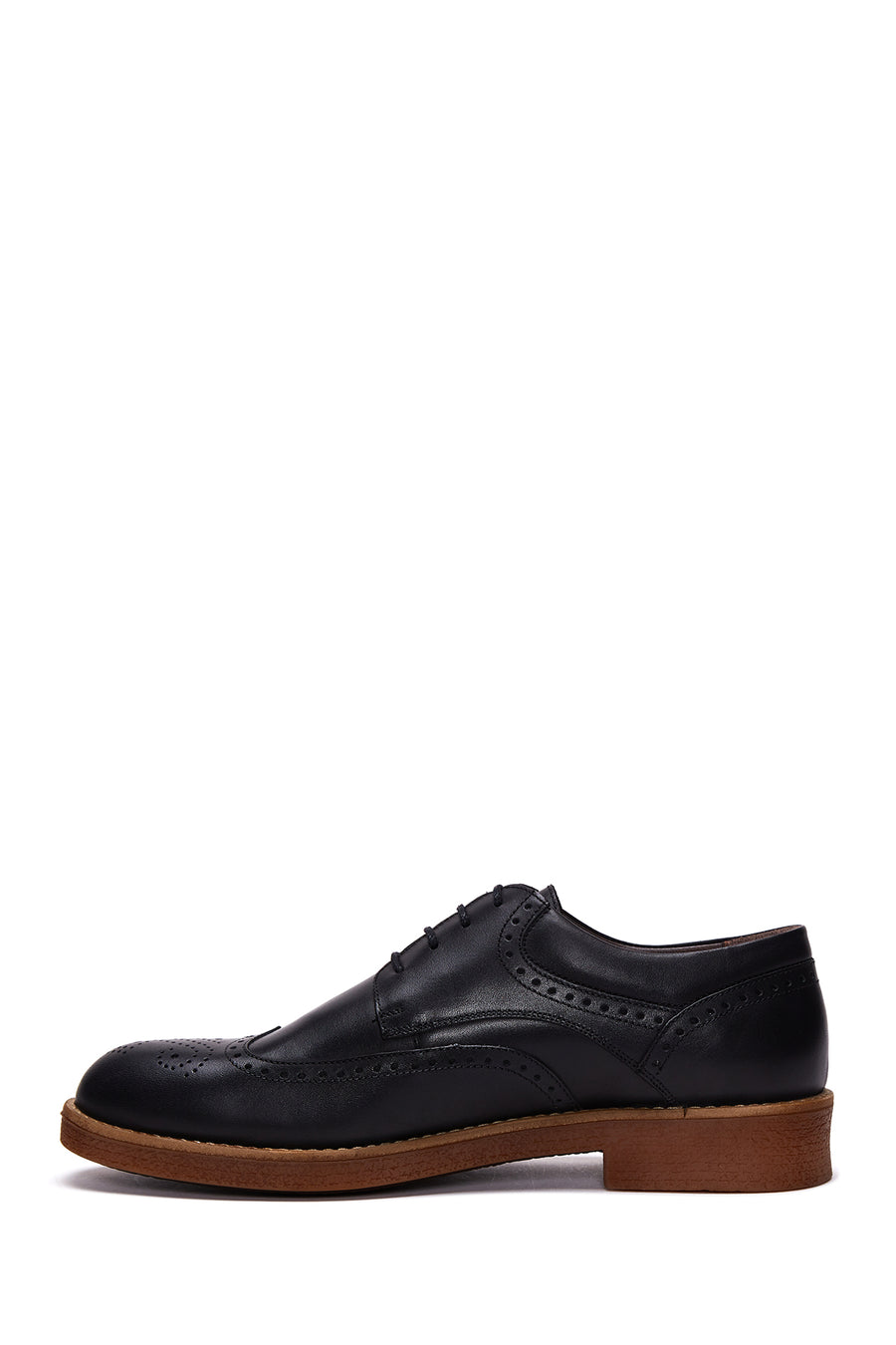 Men's Black Leather Casual Shoes