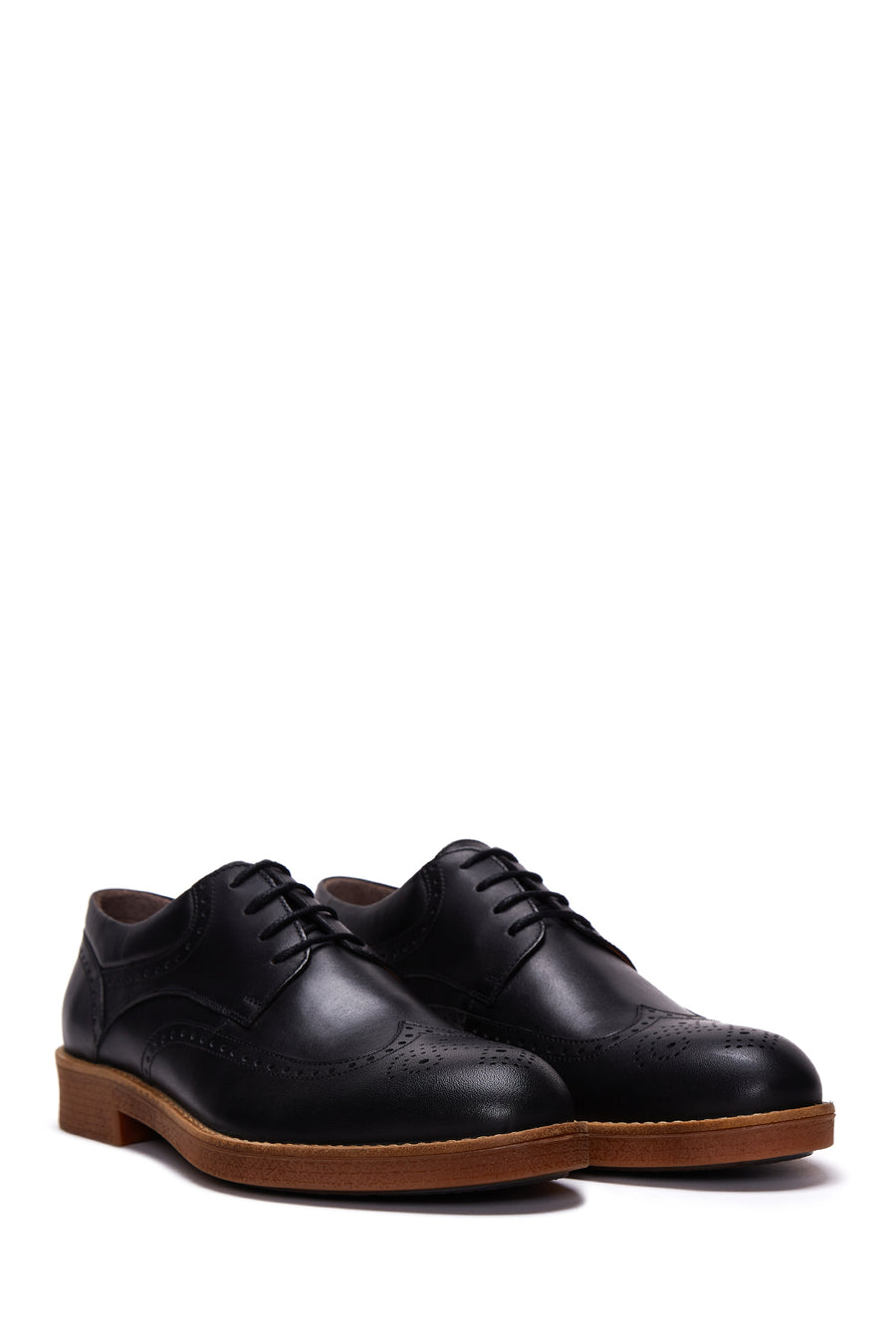 Men's Black Leather Casual Shoes