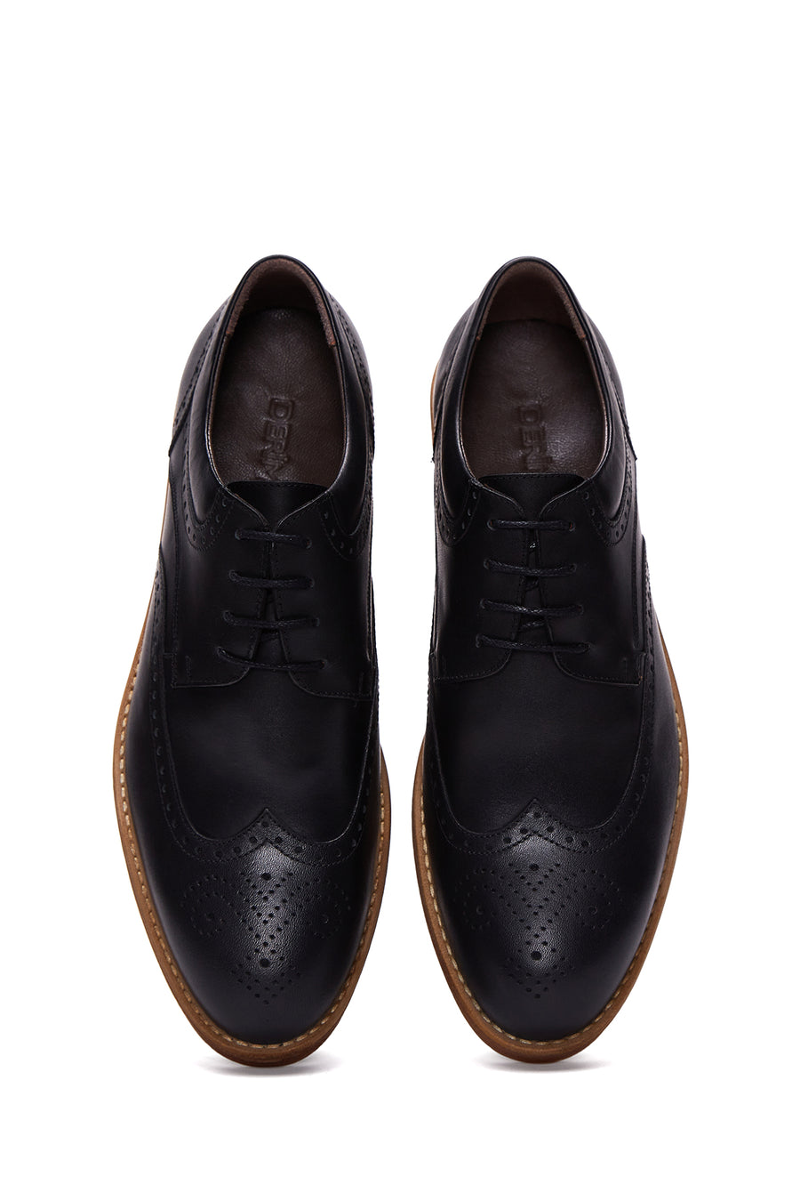 Men's Black Leather Casual Shoes