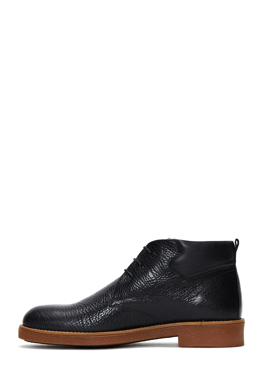 Men's Black Leather Casual Boots