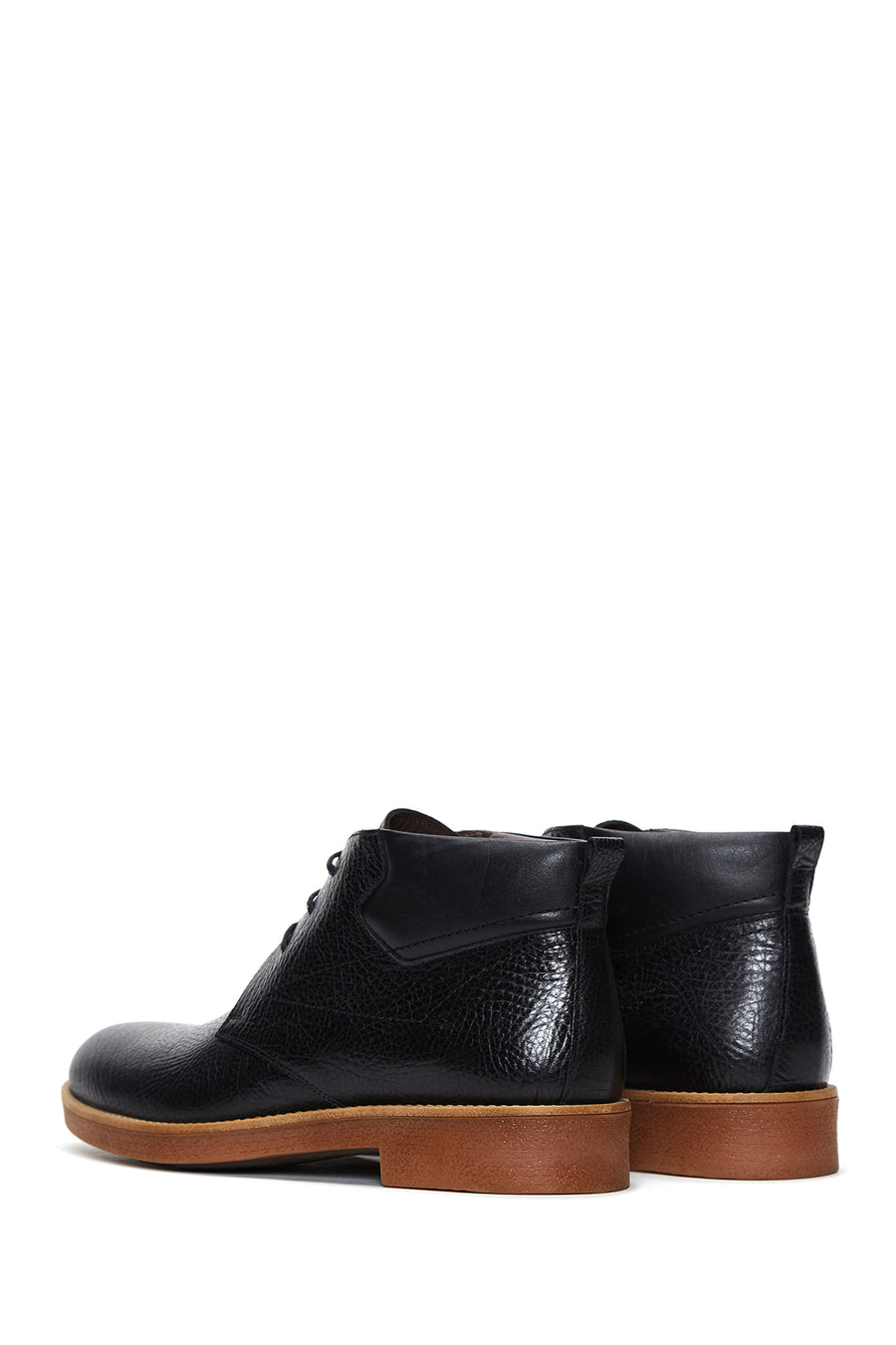 Men's Black Leather Casual Boots