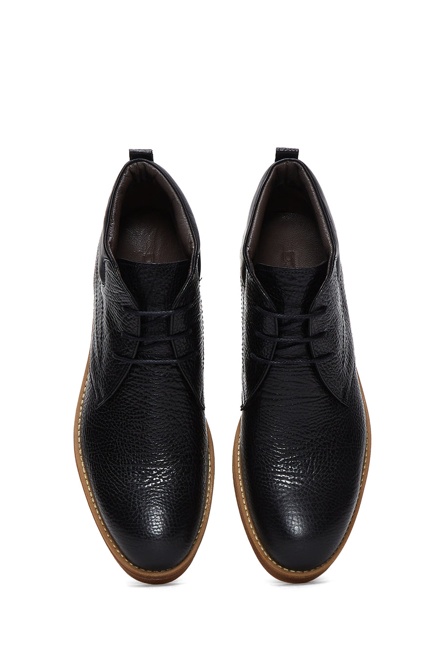 Men's Black Leather Casual Boots