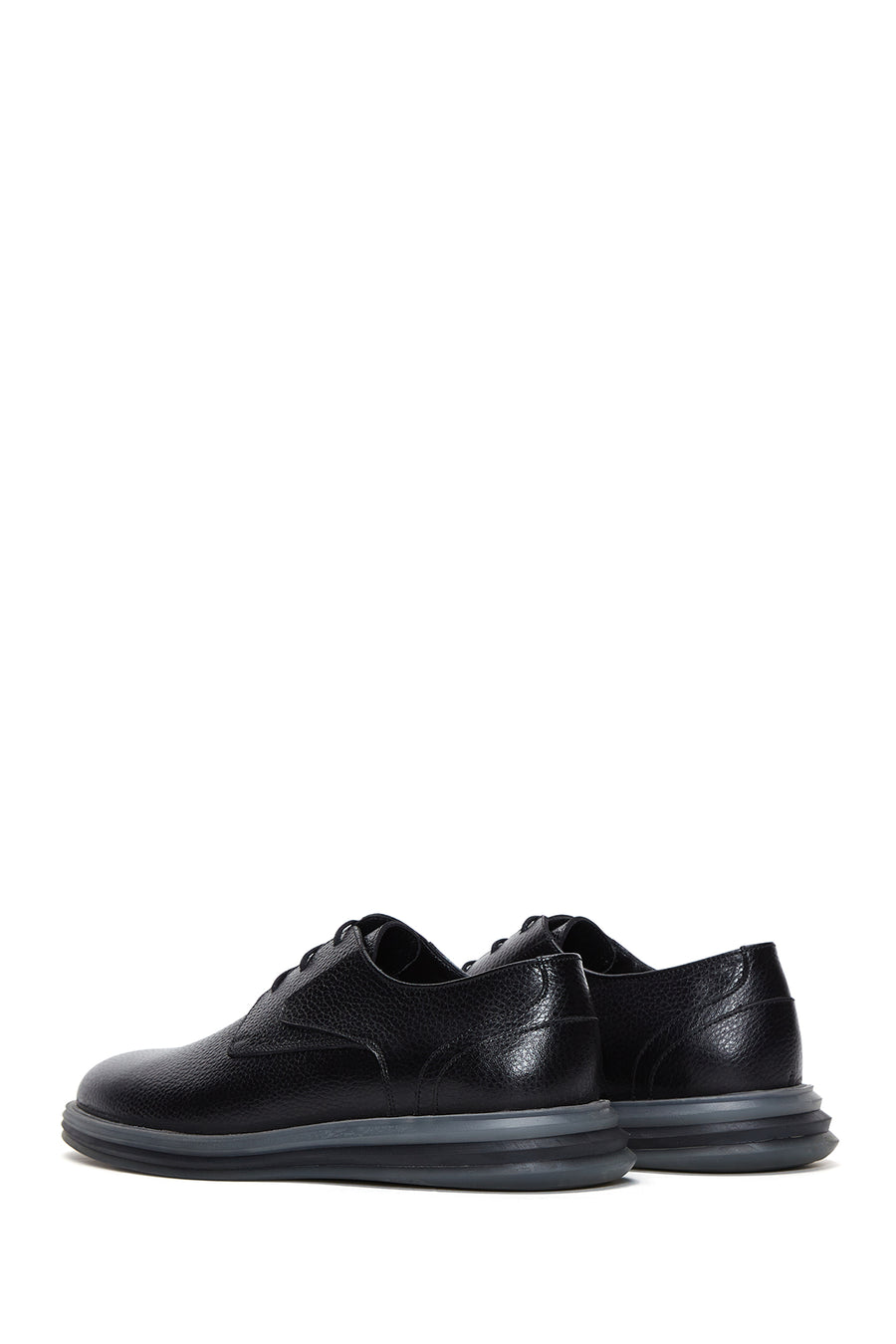 Men's Black Leather Casual Shoes