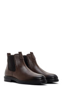 Men's Brown Chelsea Casual Leather Boots | Derimod