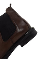 Men's Brown Chelsea Casual Leather Boots | Derimod