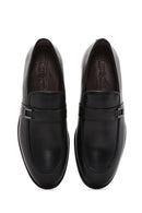 Erkek Siyah Deri Casual Loafer | Derimod