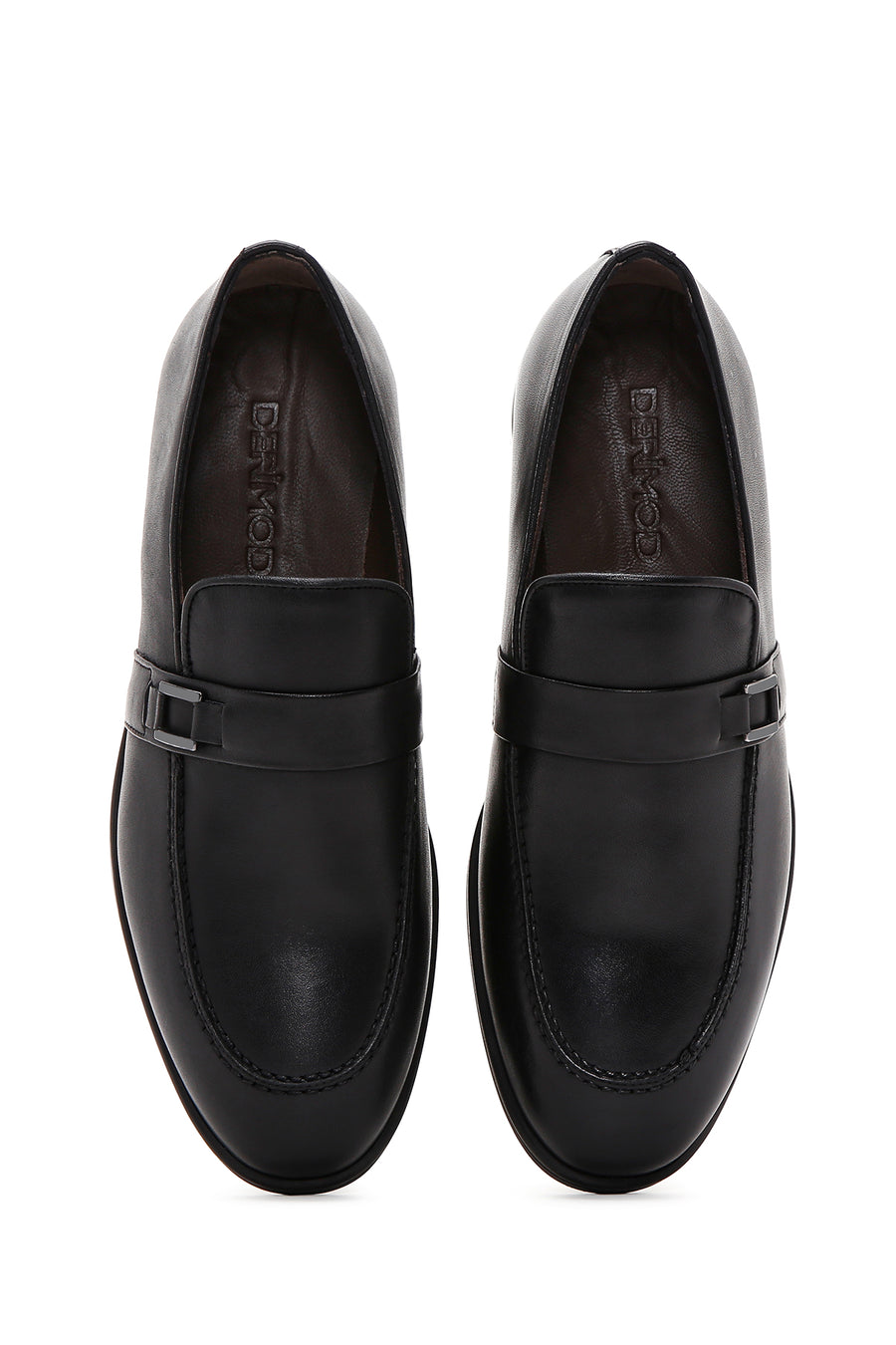 Erkek Siyah Deri Casual Loafer