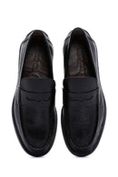 Erkek Siyah Deri Casual Loafer | Derimod