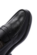 Erkek Siyah Deri Casual Loafer | Derimod