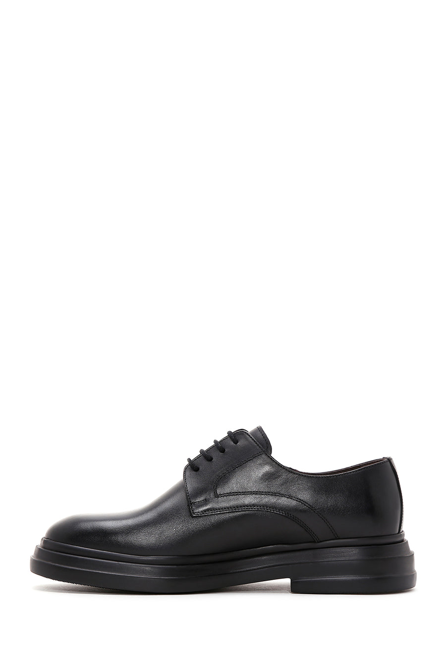 Men's Black Leather Casual Shoes