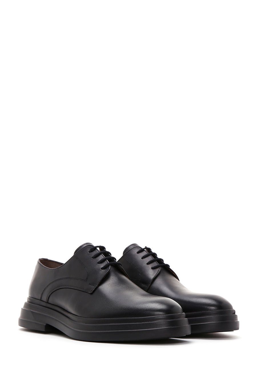 Men's Black Leather Casual Shoes